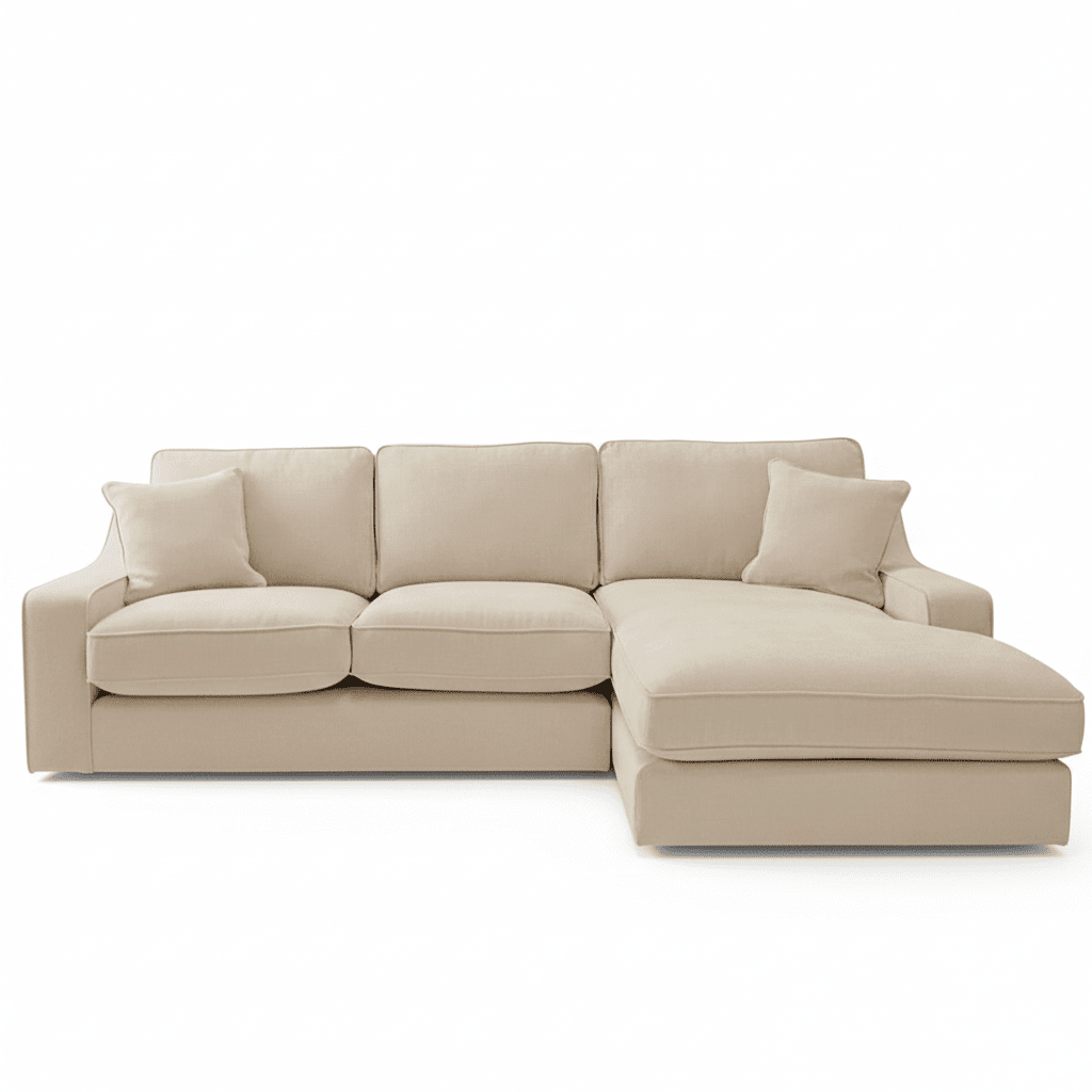 Victoria Luxury Beige Textured Sofa Range Sofa 