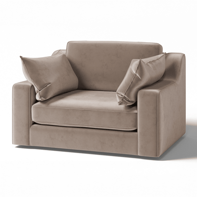 Victoria Mink Velvet Love Seat MTO Sofa 