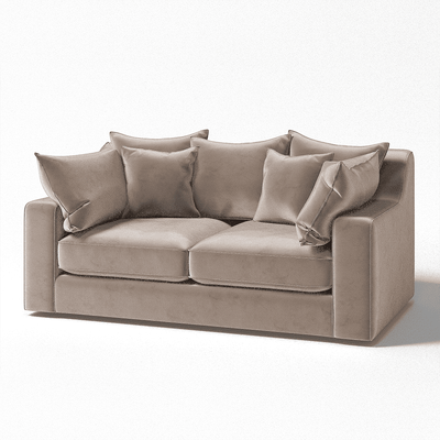 Victoria Mink Velvet Pillow Back Sofa Range Made to Order Sofa 