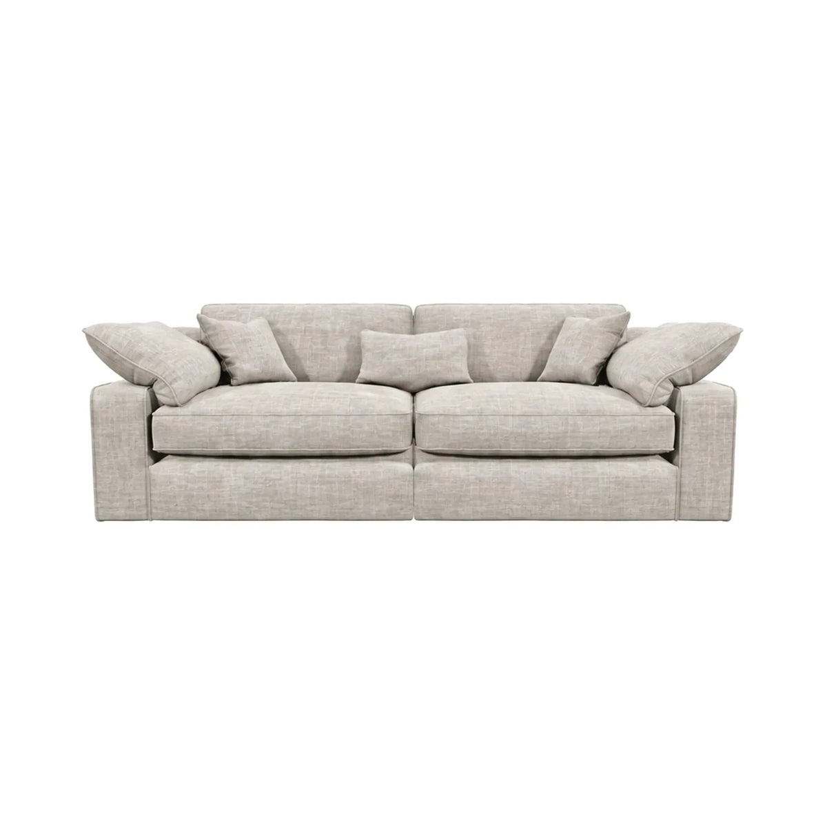 Victoria Oyster Chenille 4 Seater Sofa Sofa 