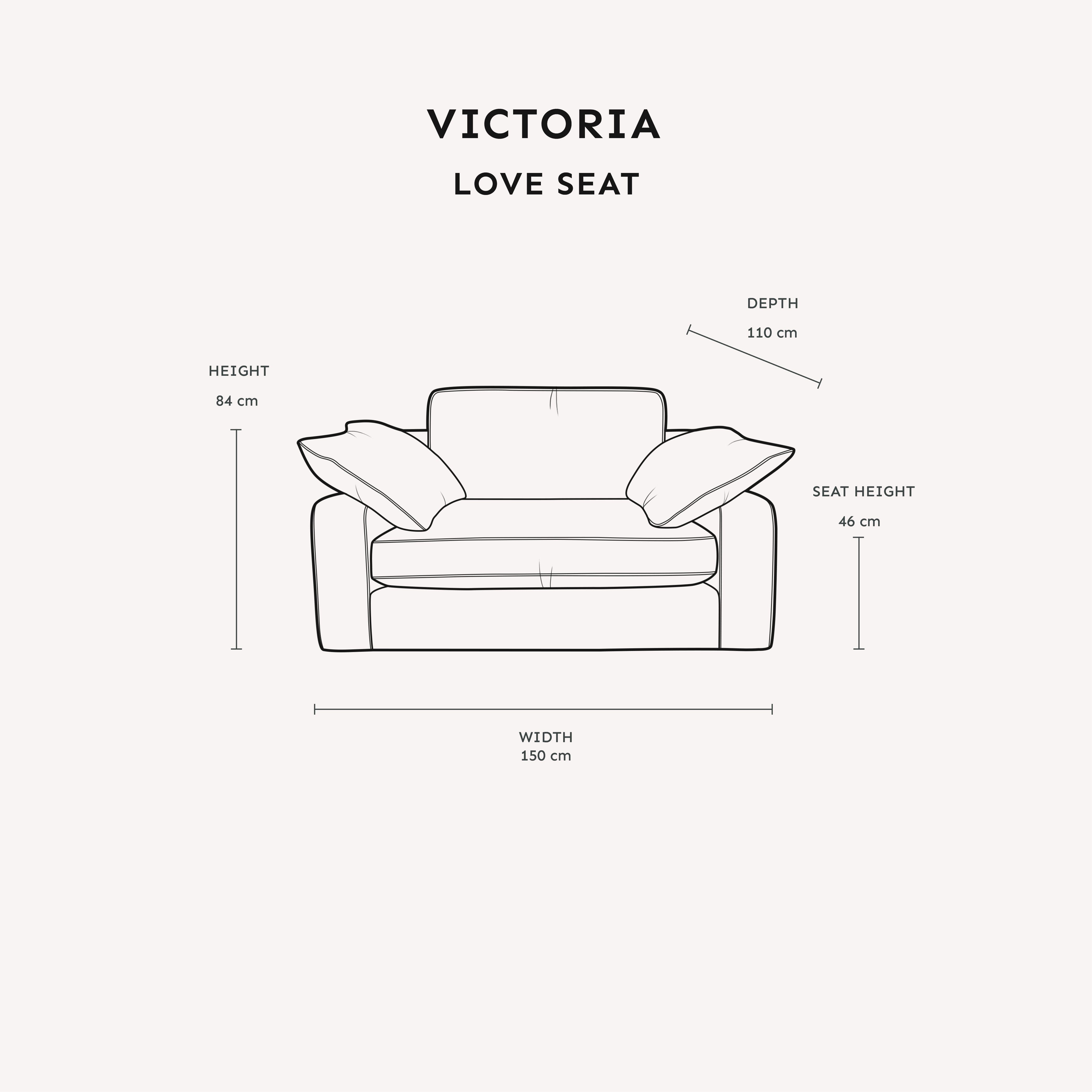 Victoria Oyster Chenille Sofa Range Sofa Love Seat 