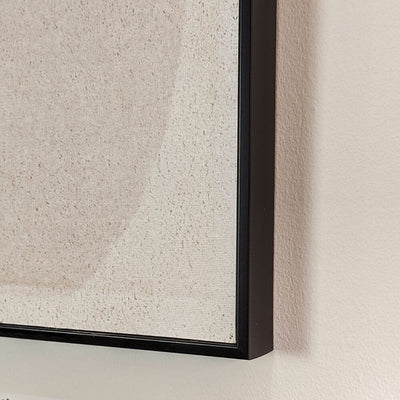 Vinsi Stone & Black Abstract Canvas Wall Art Accessories 