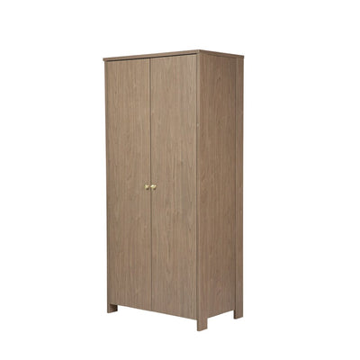 Walden Taupe Wooden 2 Door Wardrobe Furniture 