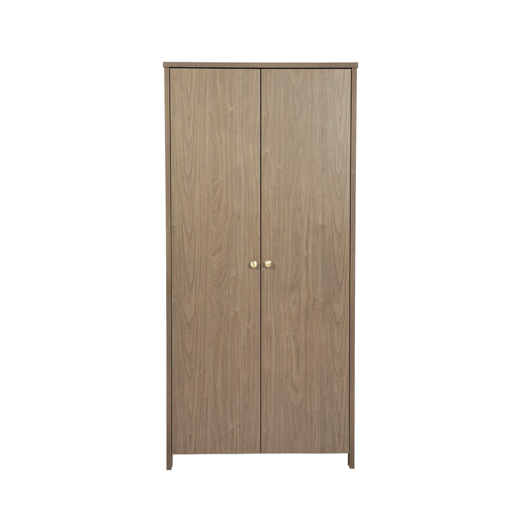 Walden Taupe Wooden 2 Door Wardrobe Furniture 