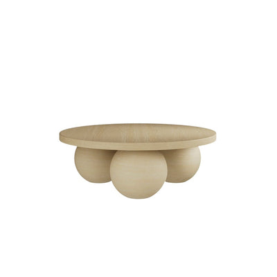 Westminster Matte Beige Round Coffee Table Furniture 