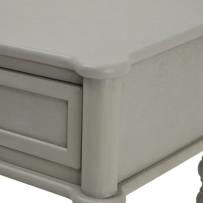 Wiley Grey 2 Drawer Console Table with Leg Detailing Furniture 