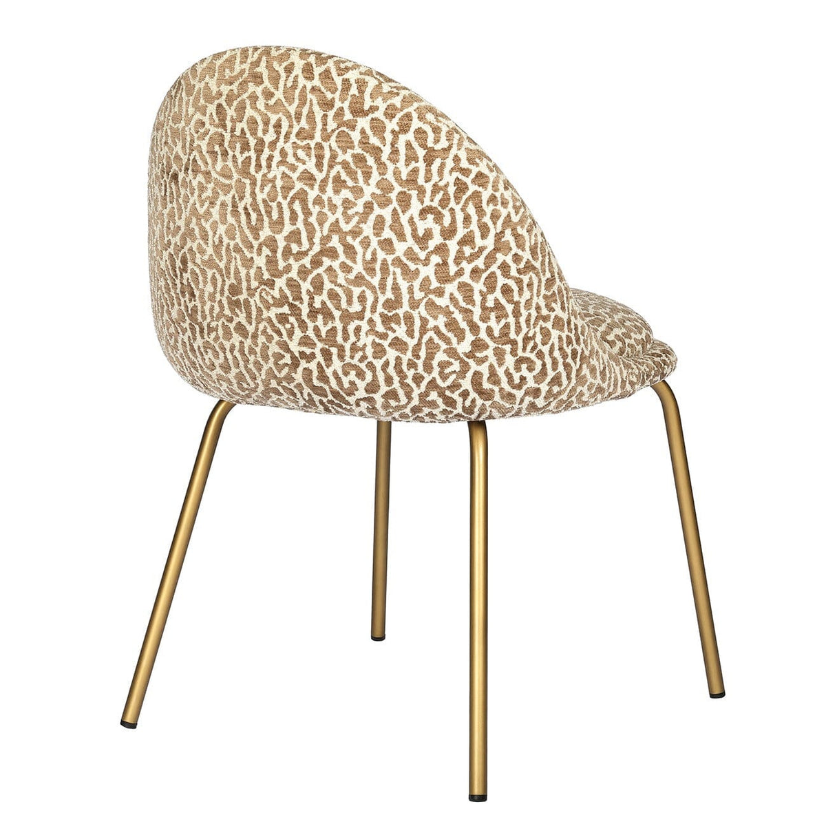 Wren Taupe Leopard Print Dining Chair - Set of 2 Furniture 