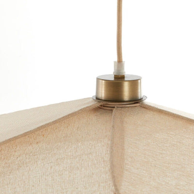 Wrenlee Beige Fabric Flower Shaped Ceiling Light Lighting 