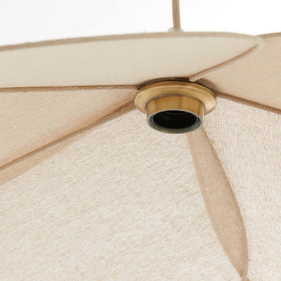 Wrenlee Beige Fabric Flower Shaped Ceiling Light Lighting 