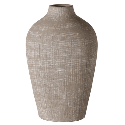 Yves Taupe Textured Decorative Vase Accessories 