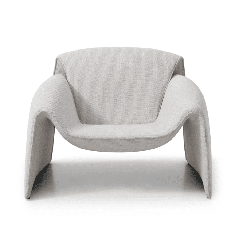Zafira Cream Woven Statement Accent Chair Furniture 