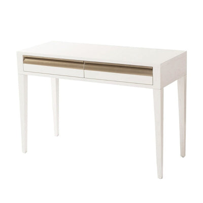 Zayd White & Bronze Premium Dressing Table / Desk Furniture 