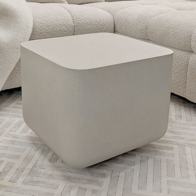 Zaylee Putty Concrete Effect Side Table Furniture 