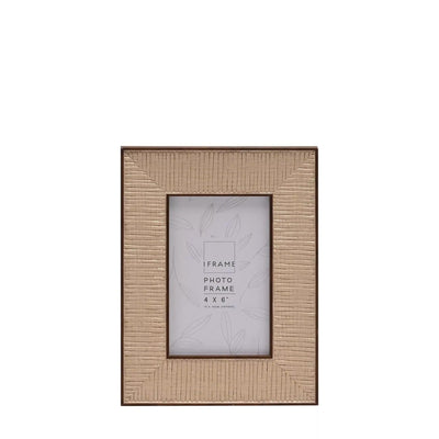 Zelda Rattan Effect Natural Photo Frame - 4x6" Accessories 