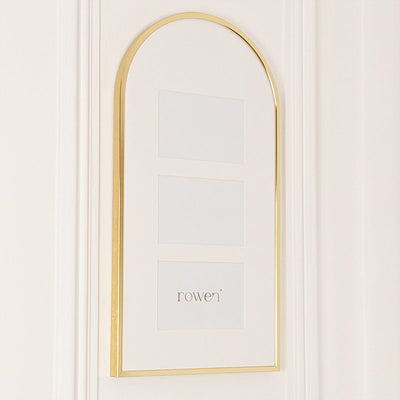 Zenaida Large Arched Top Gold Multi Photo Frame Accessories 