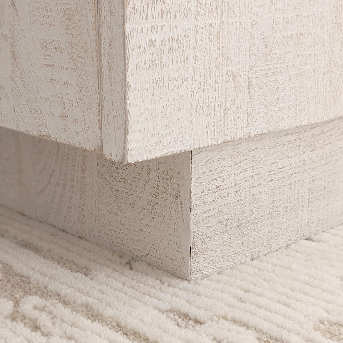Zenica Luxury Whitewash 4 Door Sideboard Furniture 