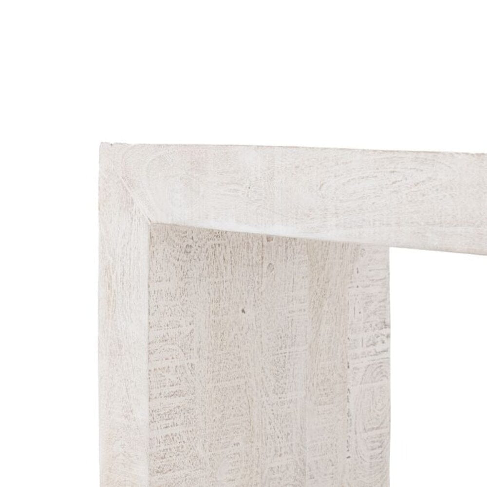 Zenica Luxury Whitewash Large Dining Bench Furniture 