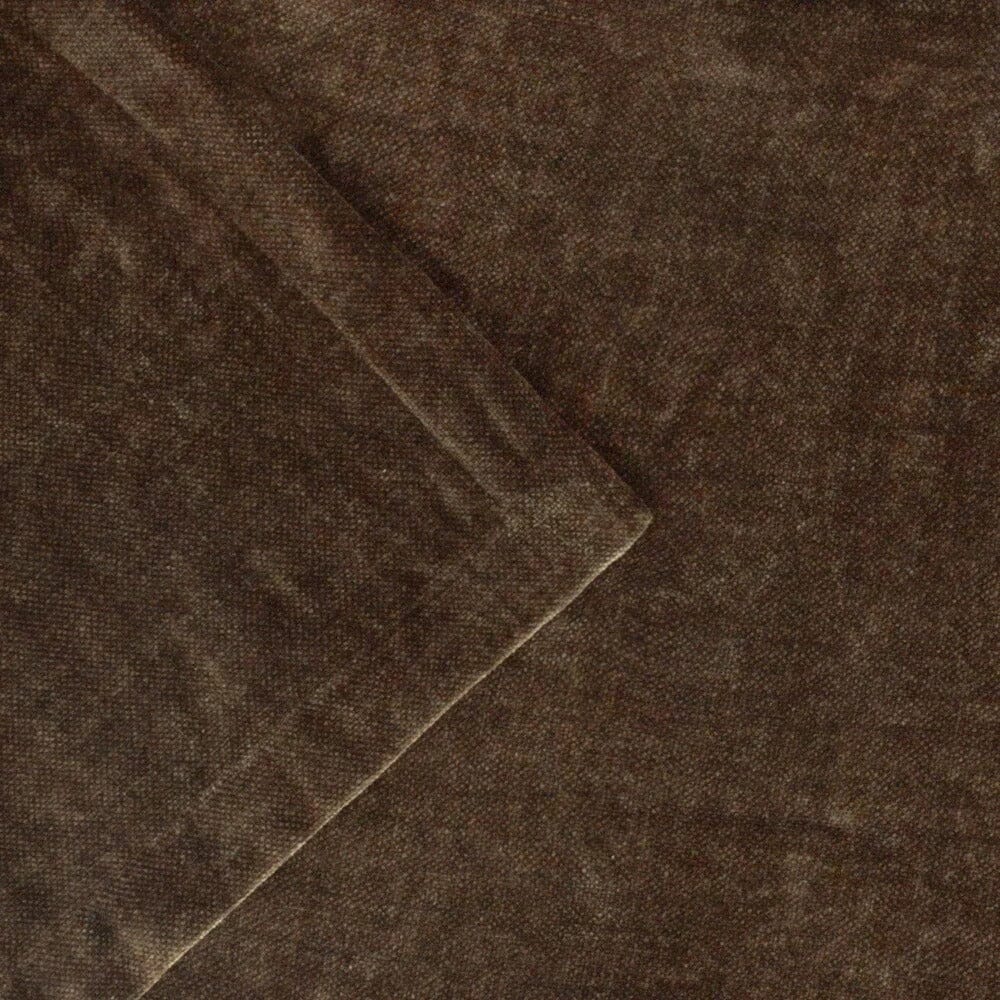 Zephyr Chocolate Brown Heavy Chenille Velvet Throw Textiles 