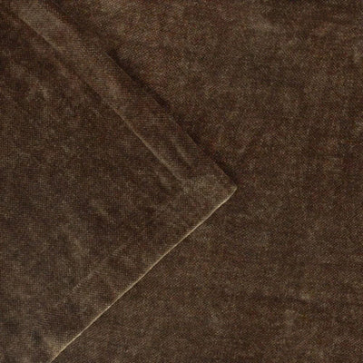 Zephyr Chocolate Brown Heavy Chenille Velvet Throw Textiles 