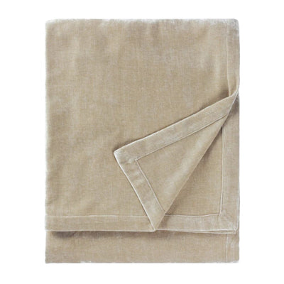 Zephyr Cream Heavy Chenille Velvet Throw Textiles 
