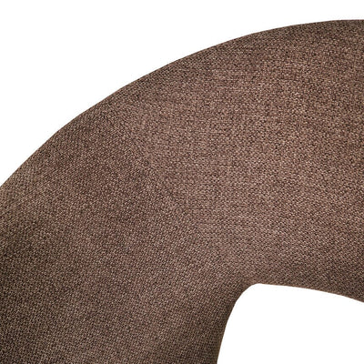 Zeva Brown Textured Fabric Dining Chair Furniture 
