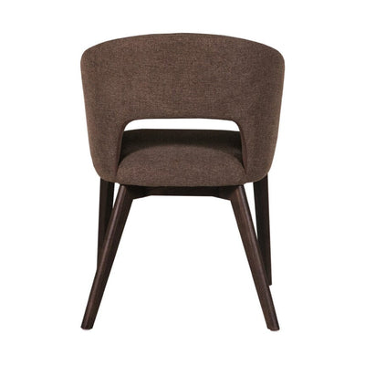 Zeva Brown Textured Fabric Dining Chair Furniture 