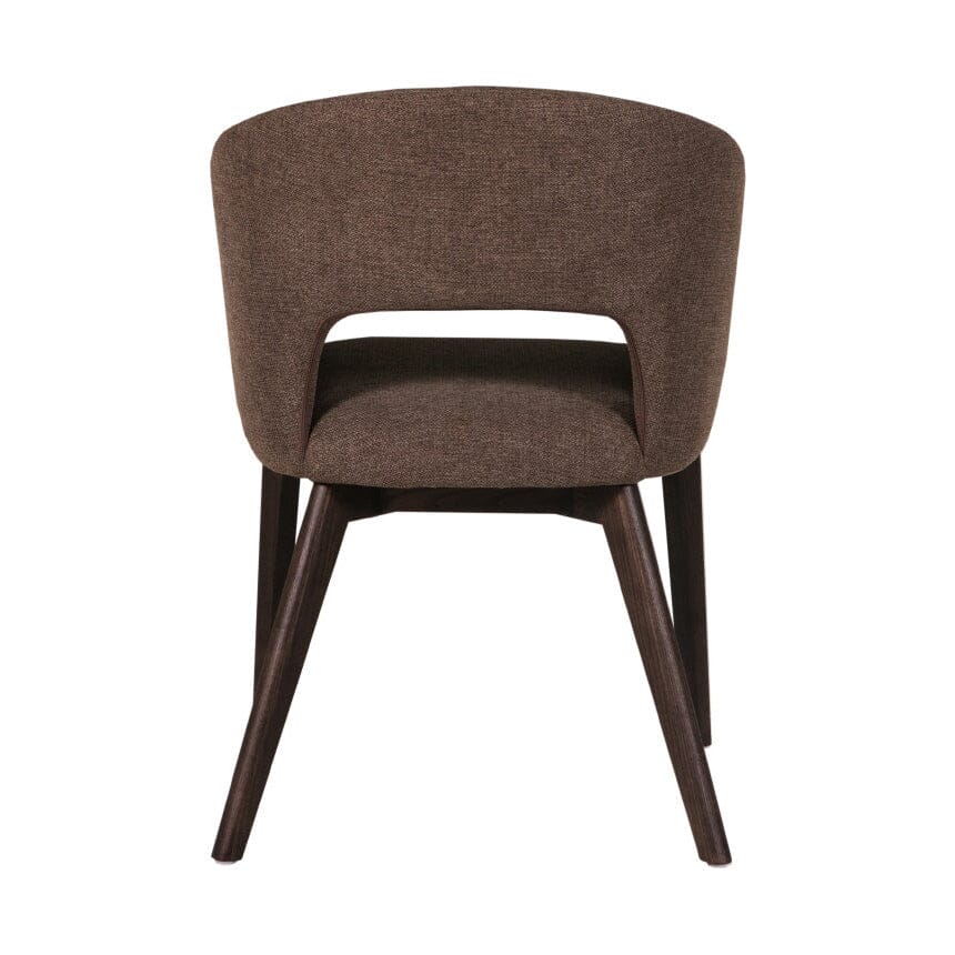 Zeva Brown Textured Fabric Dining Chair Furniture 