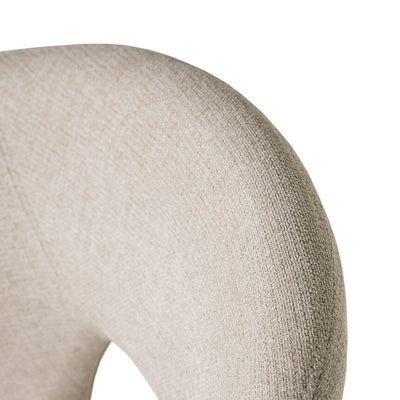 Zeva Natural Textured Fabric Dining Chair Furniture 