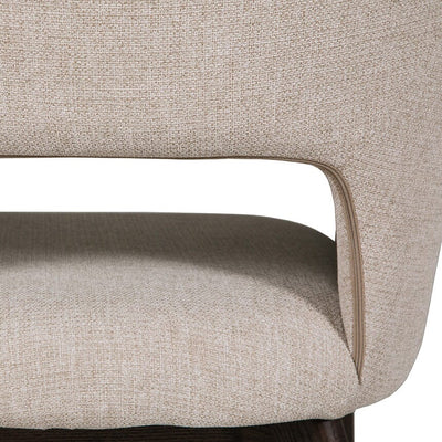 Zeva Natural Textured Fabric Dining Chair Furniture 
