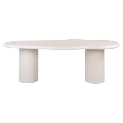 Zia Cream Abstract Dining Table Furniture 