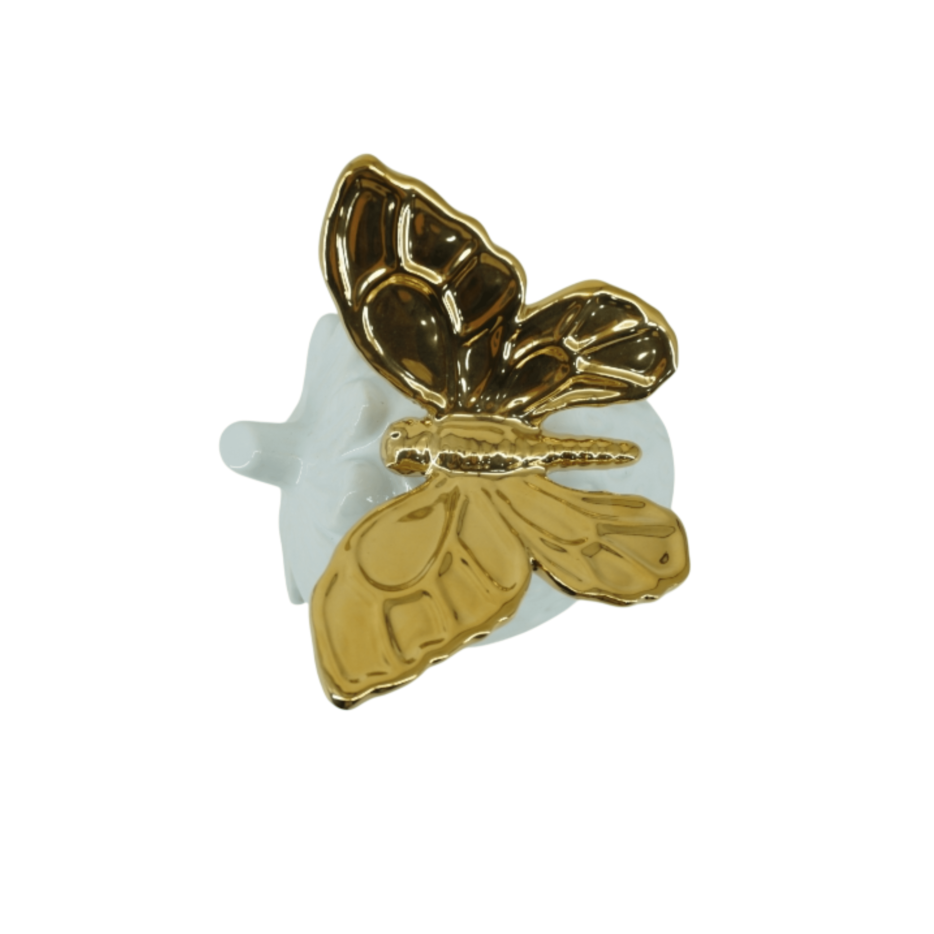 Zinnia Gold Butterfly & Strawberry Ornament Accessories 