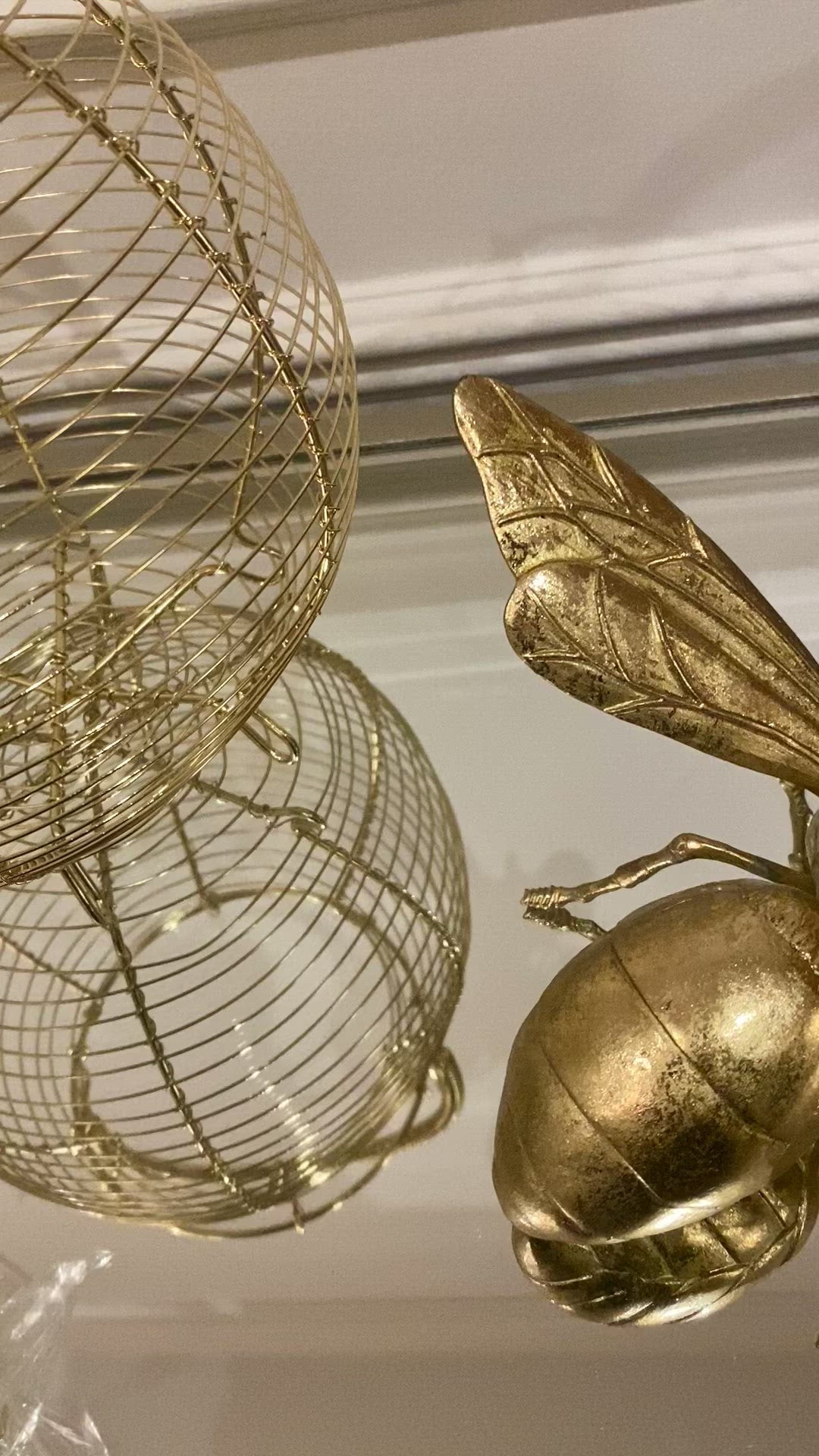 Decorative Gold Bee Ornament