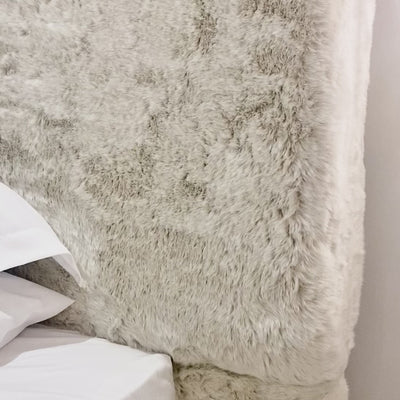 Arctic Luxury Cashmere Chunky Faux Fur Bed