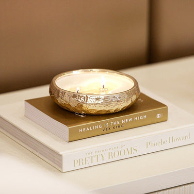 Aeolian 3 Wick Champagne Candle Candle 