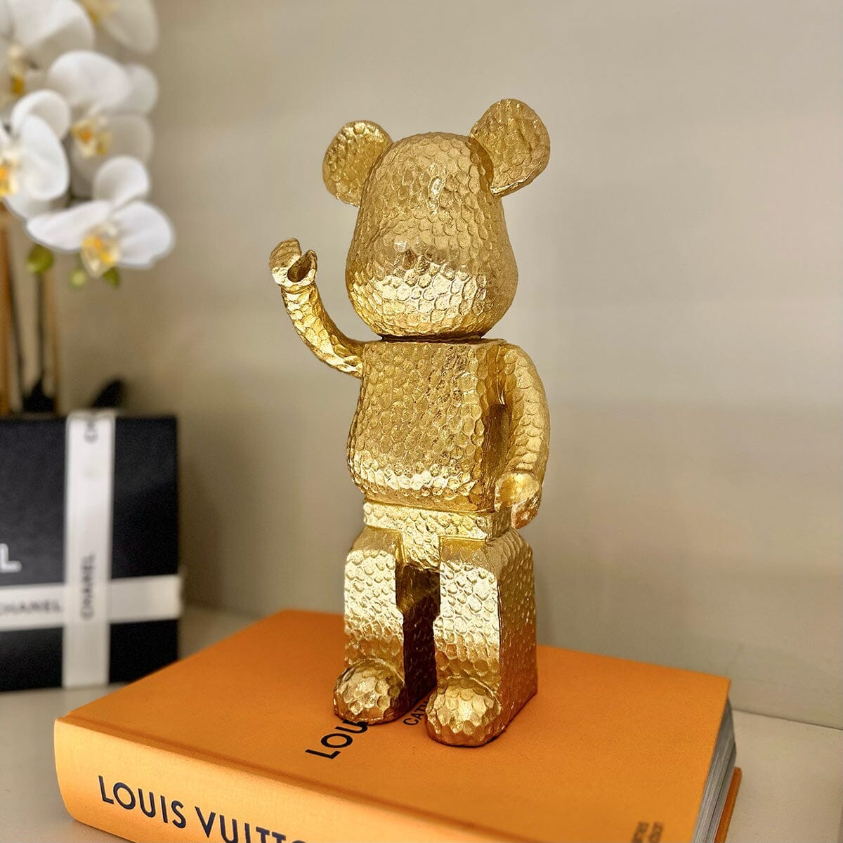 Alessio Gold Standing Bear Ornament Accessories 