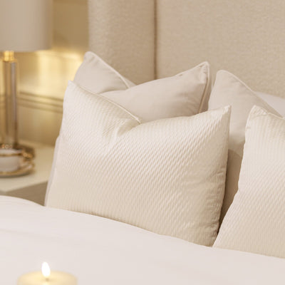 Alie Ivory Bolster Cushion - 35x50cm Textiles 
