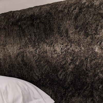 Arctic Wolf Luxury Chunky Faux Fur Bed Made to Order Bed 