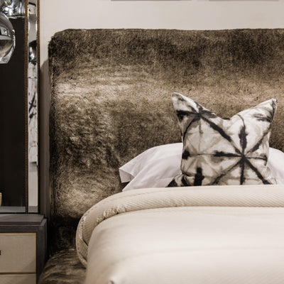 Arctic Wolf Luxury Chunky Faux Fur Bed Made to Order Bed 