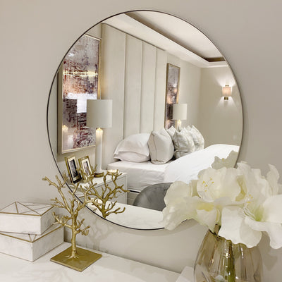 Argento Round Champagne Mirror Mirror 