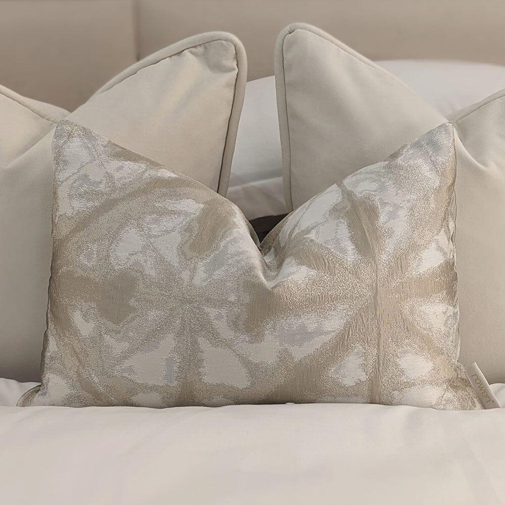 Arizona Cream & Nude Print Bolster Cushion - 50 x 35cm Cushion 