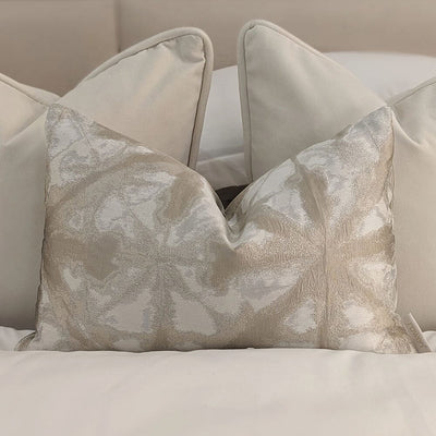 Arizona Cream & Nude Print Bolster Cushion - 50 x 35cm Cushion 