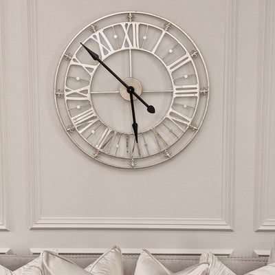 Bosie Champagne Large Wall Clock Art 