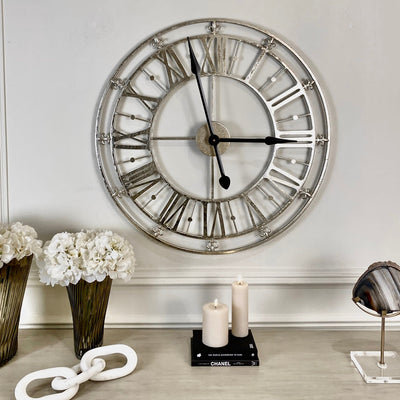 Bosie Champagne Large Wall Clock Art 