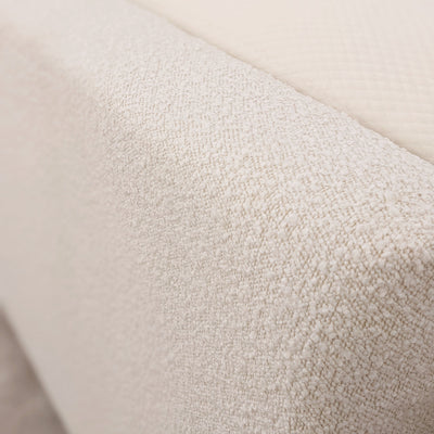 Cascade Cream Boucle Luxury Panelled Bed Bed 
