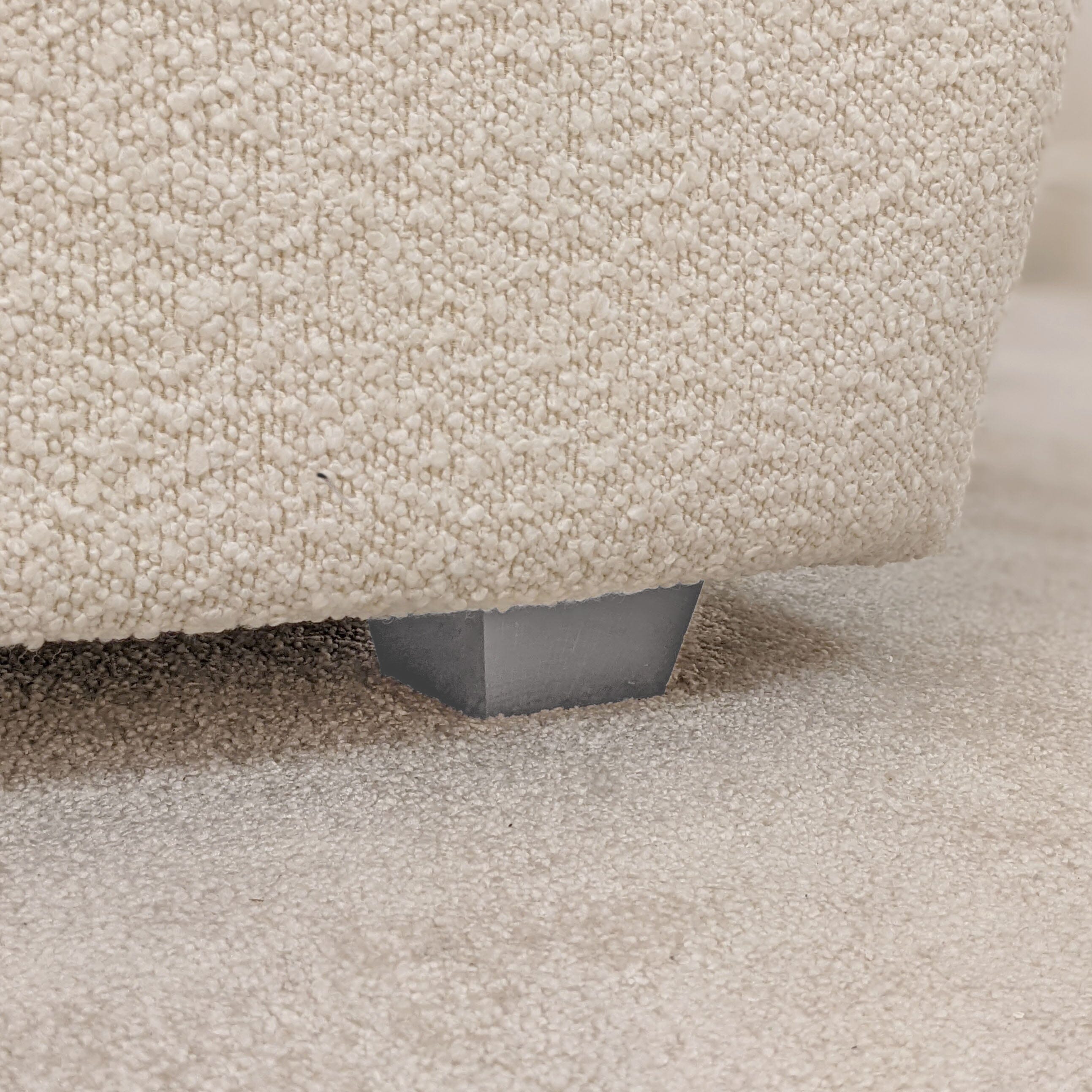 Cascade Cream Boucle Luxury Panelled Bed Made to Order Bed 
