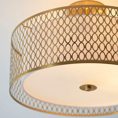 Centrico Gold 3 Light Flush Ceiling Light Lighting 