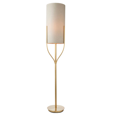 Cleo Gold & Oatmeal Floor Lamp Lighting 