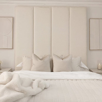 Cloud Boucle Individual Upholstered Headboard Wall Panel - 45cm MTO Beds and Headboards 