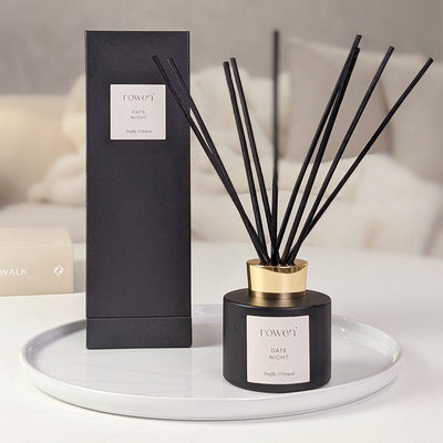 Date Night Black & Gold Reed Diffuser - Truffle D'orient Fragrance 