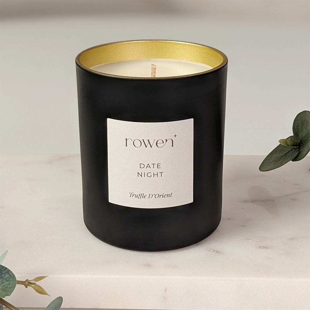 Date Night Black & Gold Scented Candle - Truffle D'orient Fragrance 